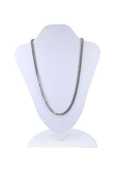 Collar cadena acero PLATA