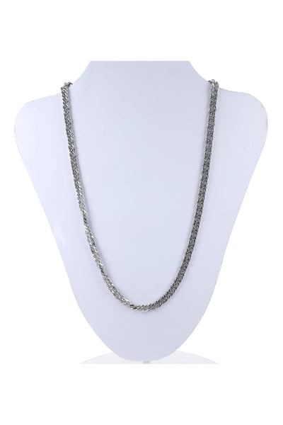 Collar cadena acero PLATA