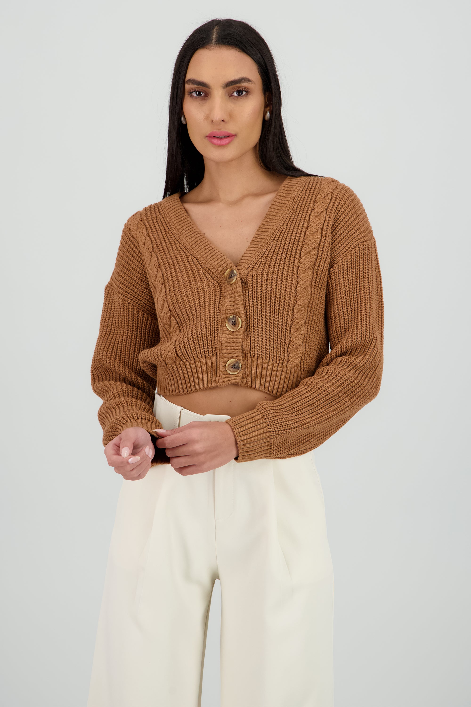 Cárdigan Tejido Punto Botones ARENA