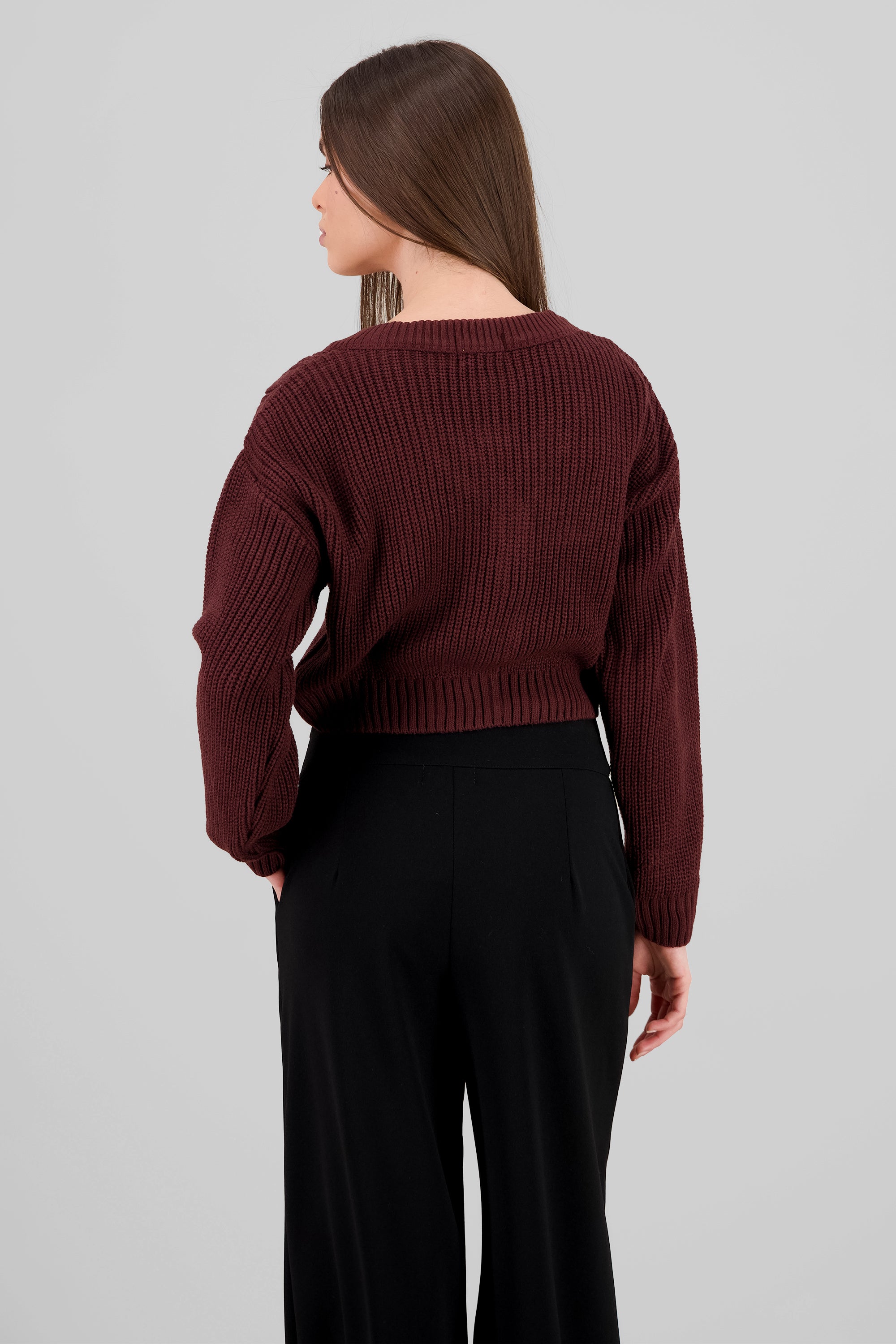 Cárdigan Tejido Punto Botones UVA