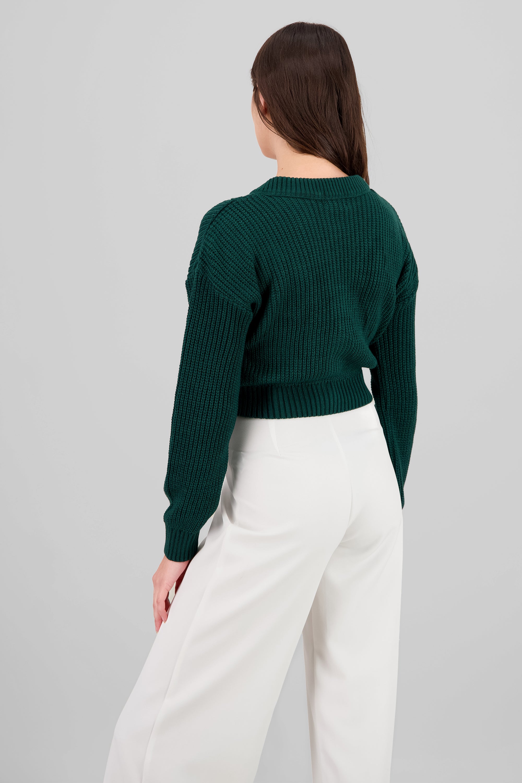 Cárdigan Tejido Punto Botones JADE