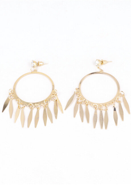 Aretes Circulos Colgantes ORO