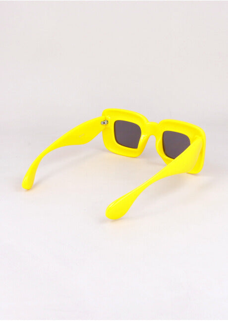 Oversize square sun lenses MULTICOLORED