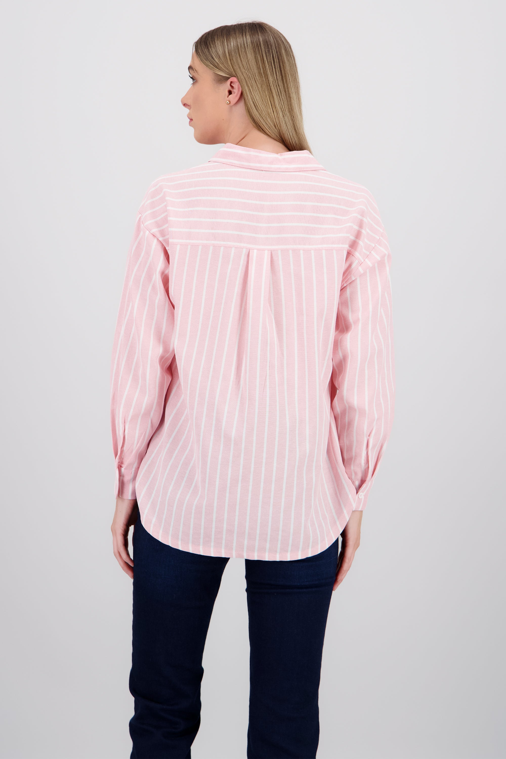 Camisa rayas manga larga ROSA COMBO