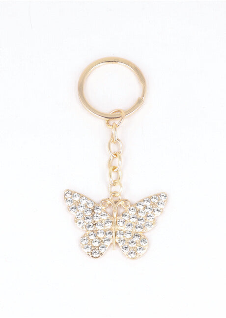 Butterfly Metallic Keychain GOLD