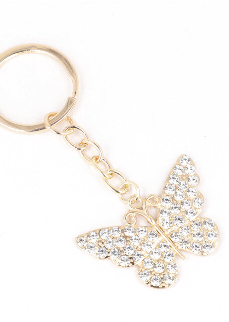 Butterfly Metallic Keychain GOLD