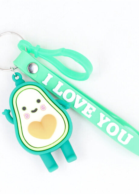 Avocado heart keychain ORANGE