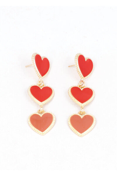 Aretes Triple Corazon ORO