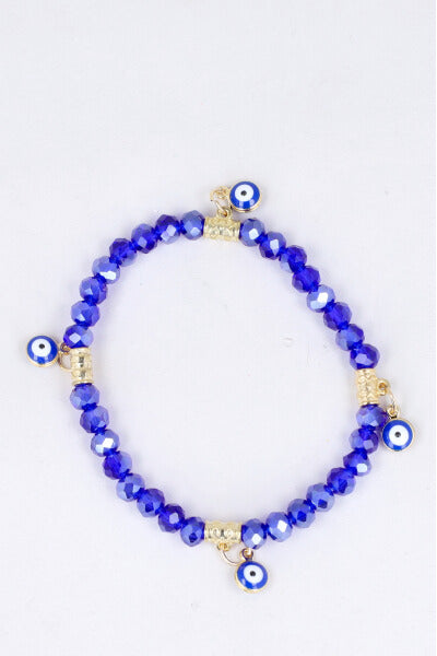 Pulsera Cuenta Charms Ojos AZUL