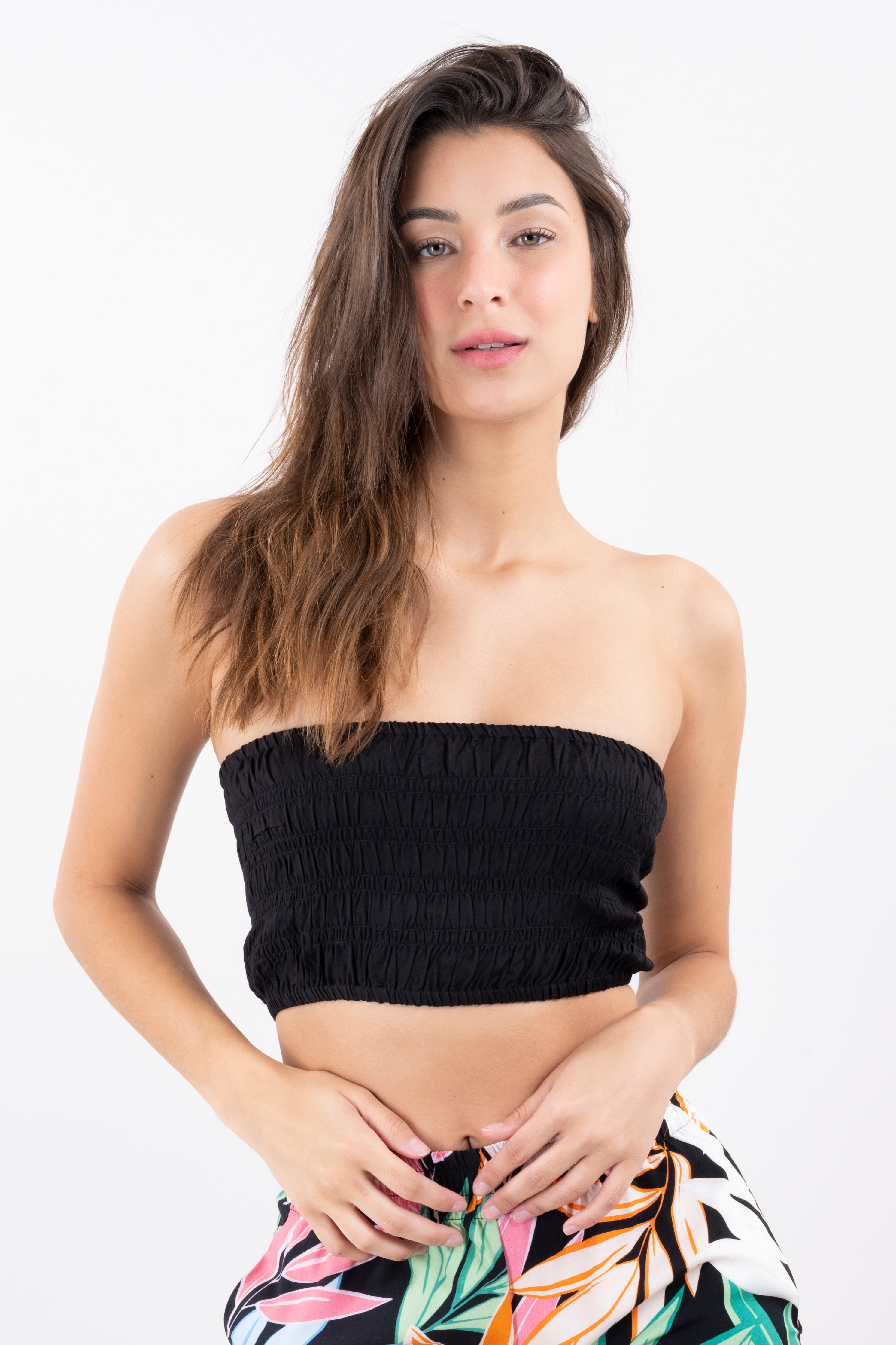 Top Bandeau Frieved BLACK