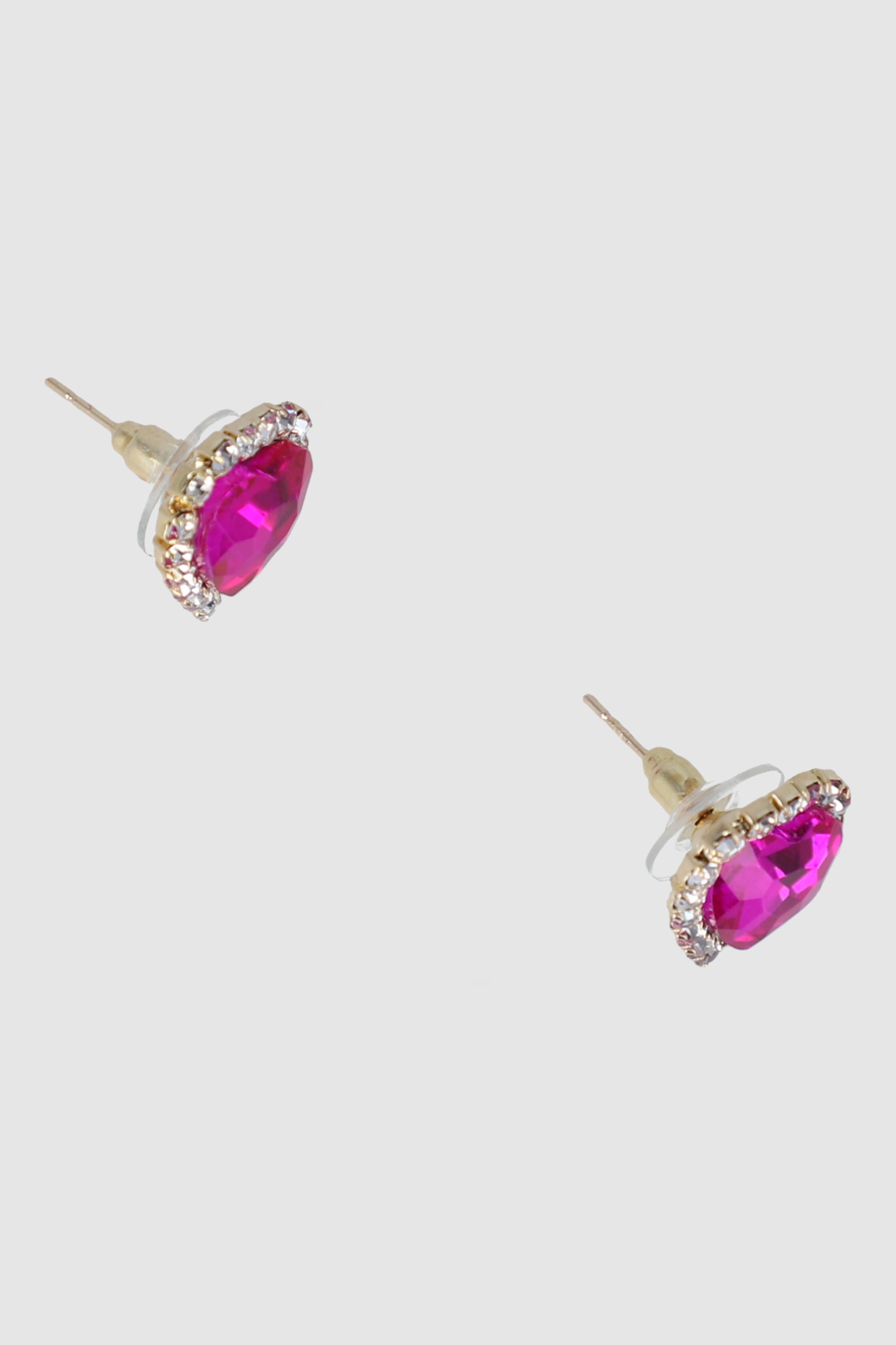 Aretes Studs Corazón Brillos FIUSHA