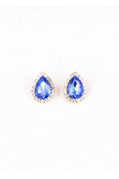 Studs Gota Brillos earrings King blue