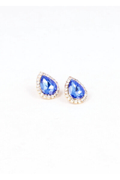 Studs Gota Brillos earrings King blue