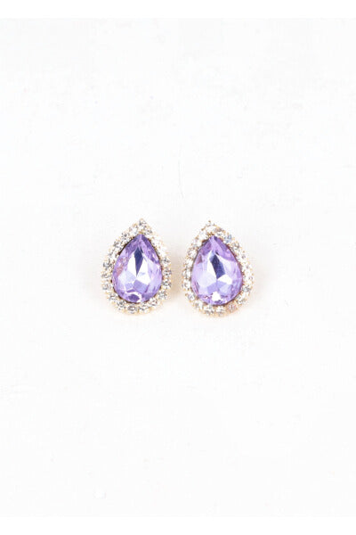 Studs Gota Brillos earrings LILAC