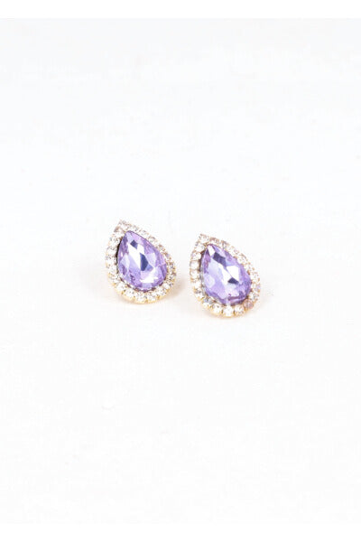 Studs Gota Brillos earrings LILAC