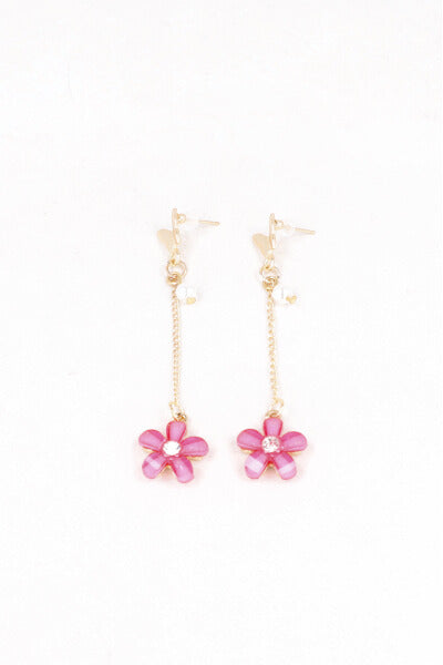 Aretes Flor Mariposa Cristal FIUSHA