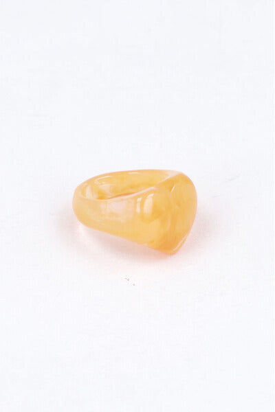 Marmoleado heart ring ORANGE