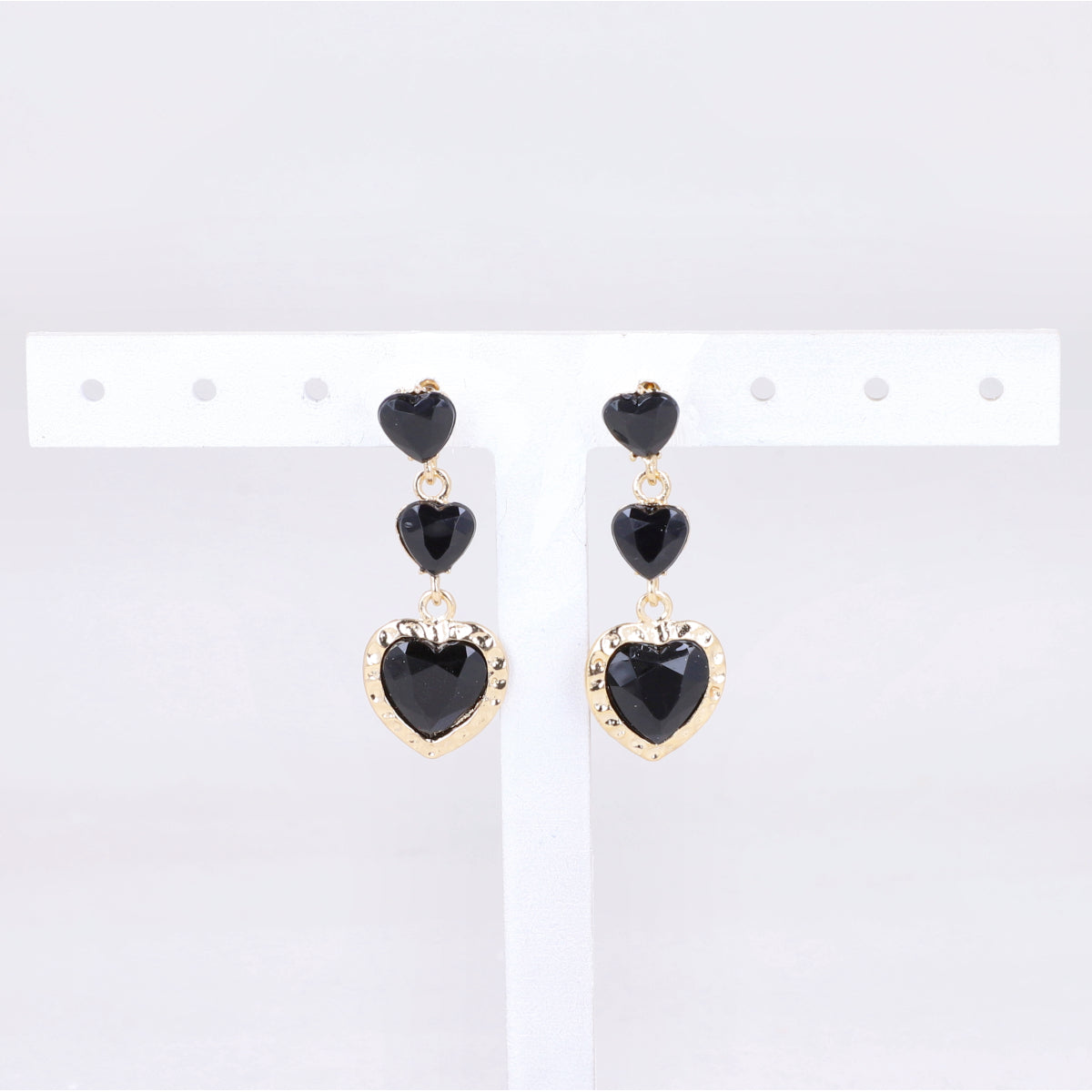 Aretes Triple Corazon ORO