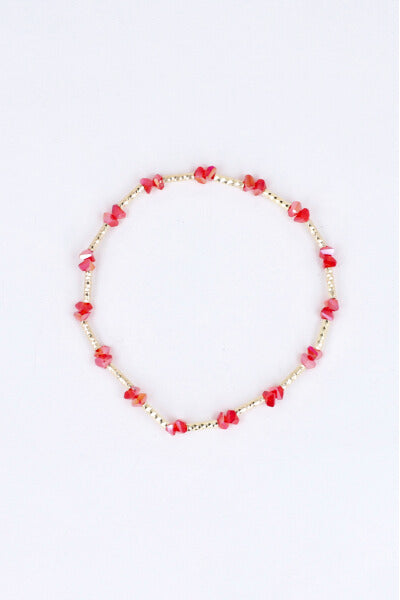 Anklet Beads Chiquitas ROJO