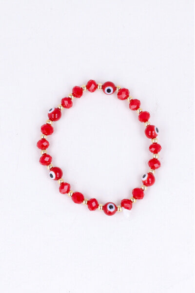 Pulsera Beads Ojos ROJO