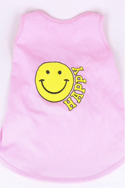 Playera mascota carita feliz chica ROSA