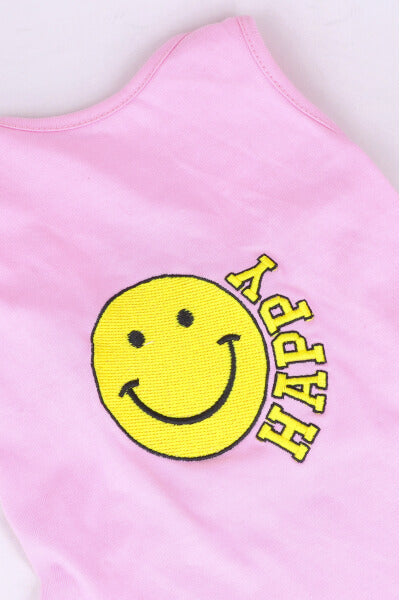 Playera mascota carita feliz chica ROSA