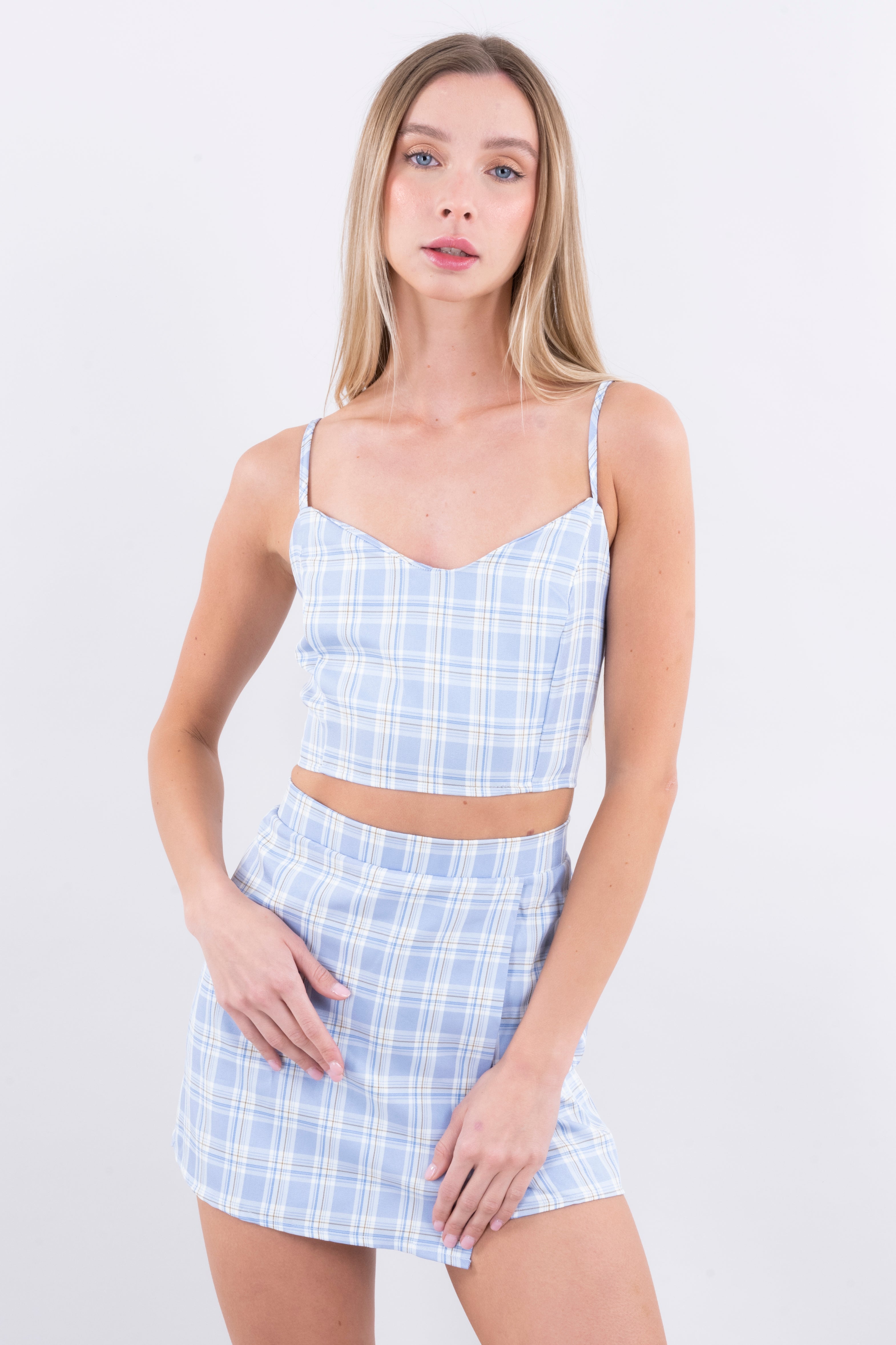 Top Cross Straps Pictures Combo blue