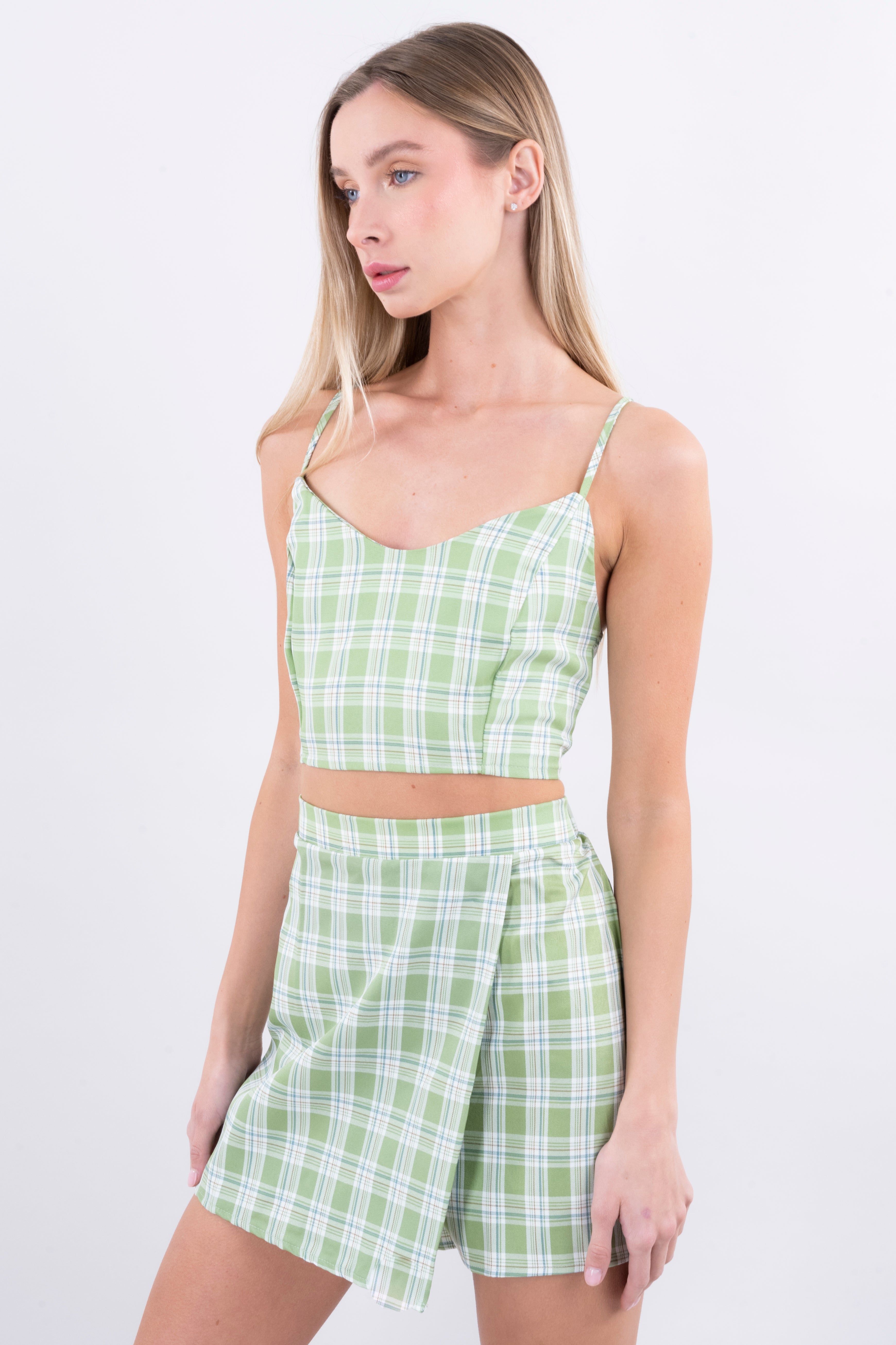 Top Cross Straps Pictures Combo green