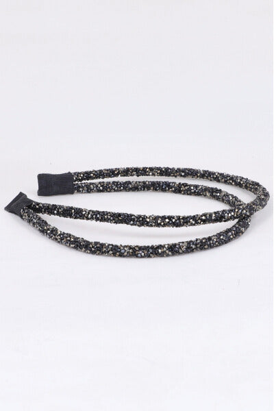 Double shine headband BLACK