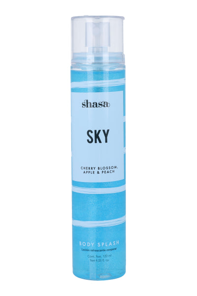 Body splash Sky Glitter 120 ml AZUL