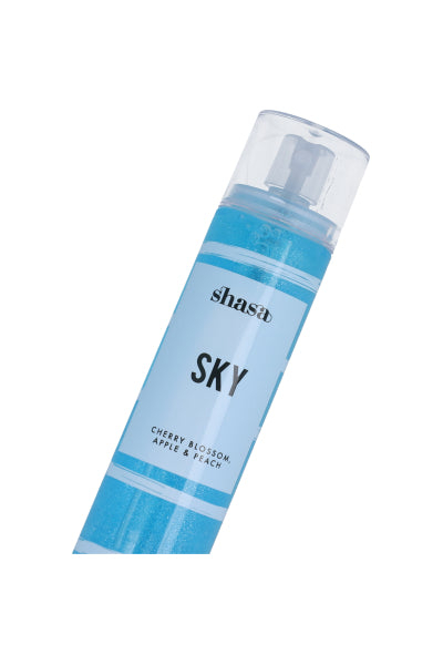 Body splash Sky Glitter 120 ml AZUL