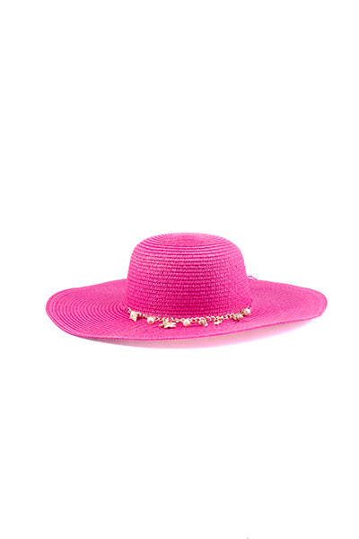 Sombrero Floopy Cadena Conchas FIUSHA