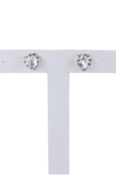 Studs Heart earrings TRANSPARENT