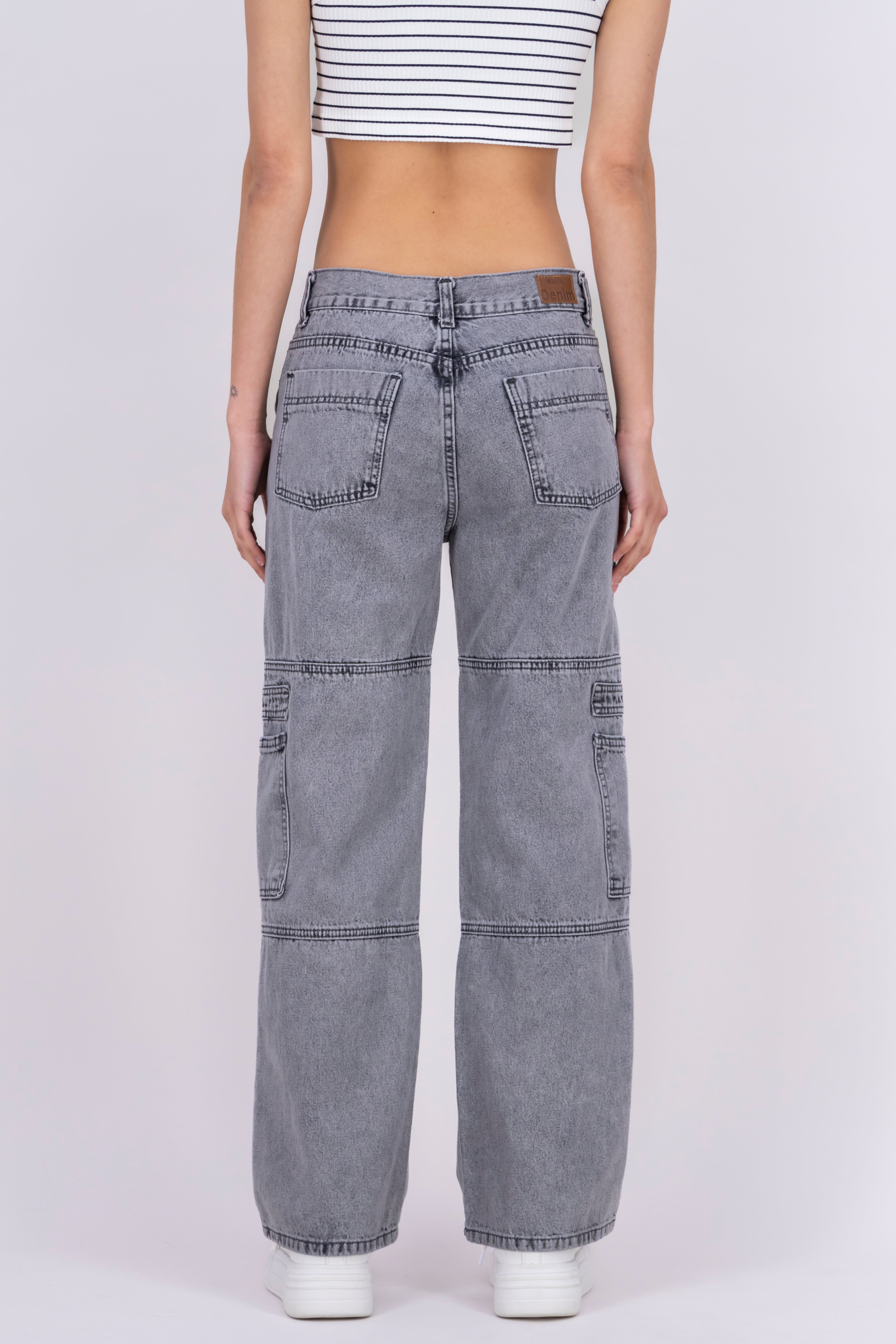 Straight position jeans Light gray