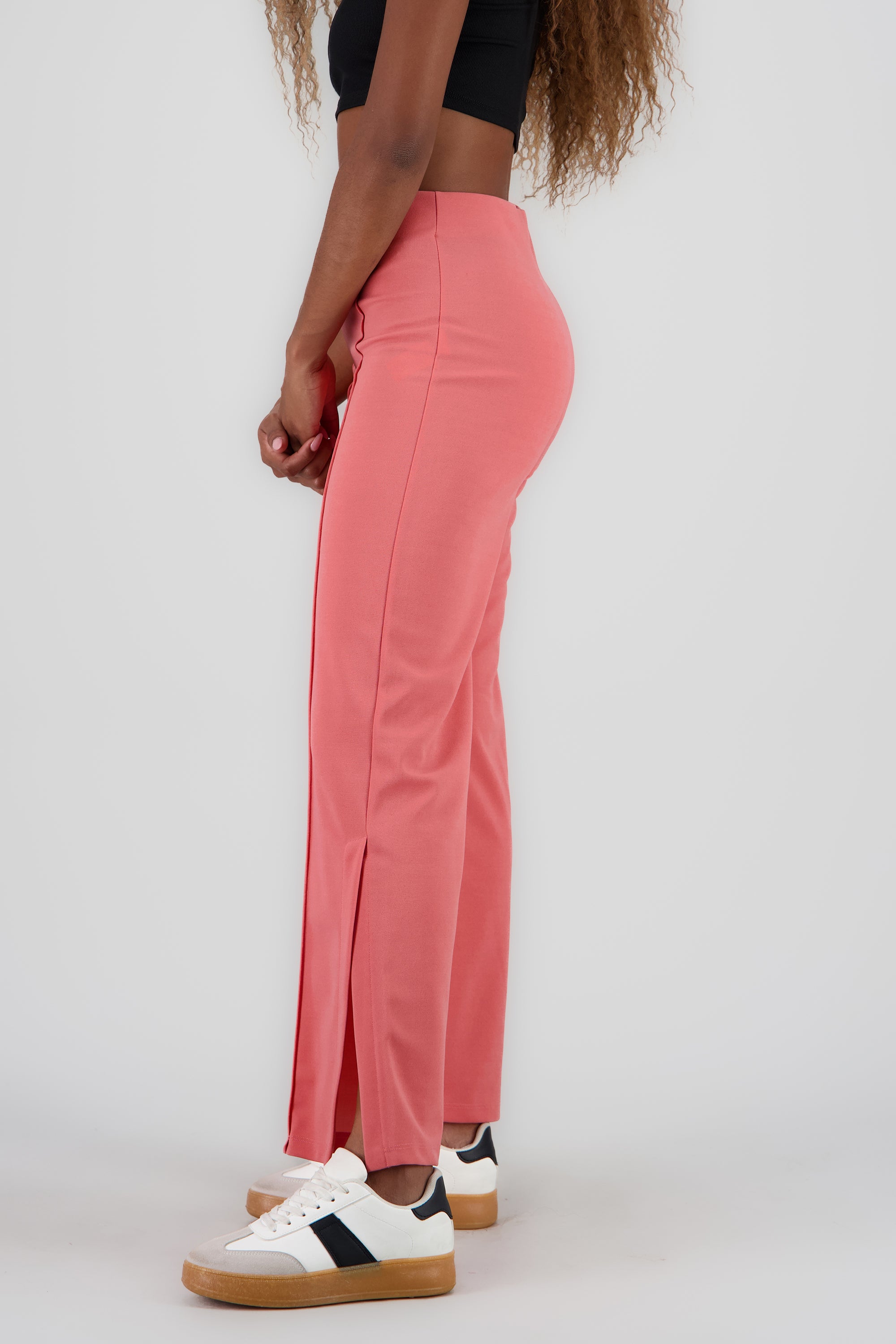 Pantalón Flared Costuras PALO DE ROSA