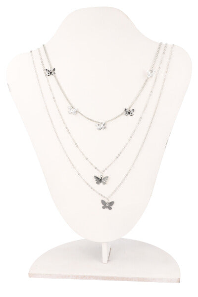 3P Collares Mariposa PLATA