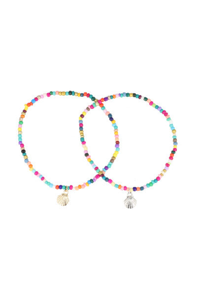 Anklet 2 Conchitas lines MULTICOLORED