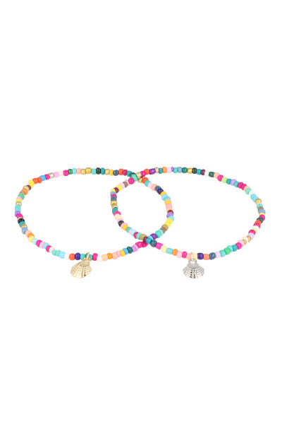 Anklet 2 Conchitas lines MULTICOLORED