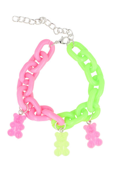 Bicolor chain bracelet Bears GREEN