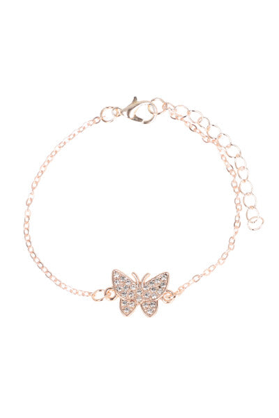 Butterfly bracelet Rose gold