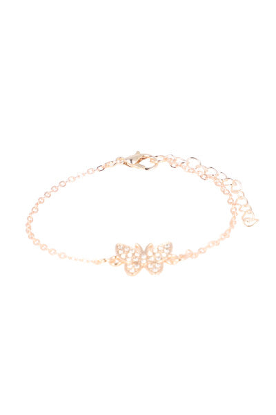 Butterfly bracelet Rose gold