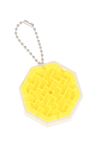 Labyrinth Game Keychain YELLOW