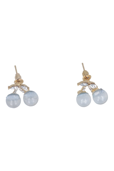 Studs cherry earrings BLUE