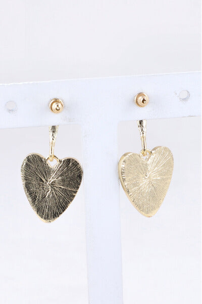 Pearl heart earrings GOLD