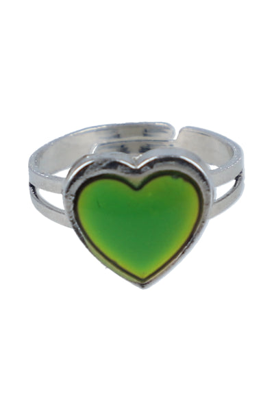 anillo humor corazon PLATA