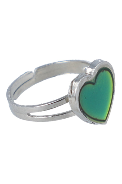 anillo humor corazon PLATA