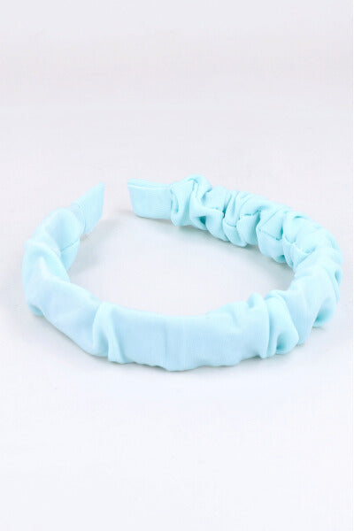 Pleasant fabric headband Sky blue