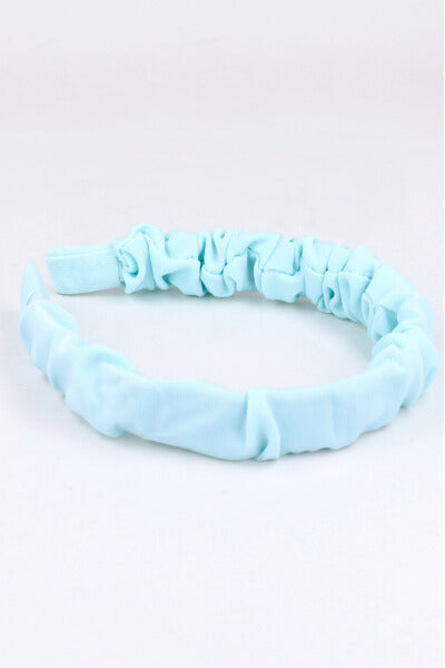 Pleasant fabric headband Sky blue