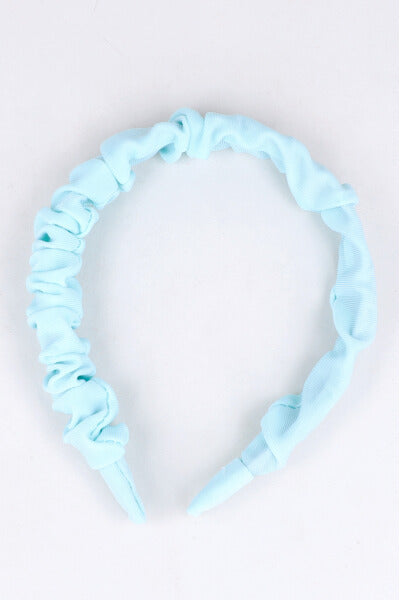 Pleasant fabric headband Sky blue