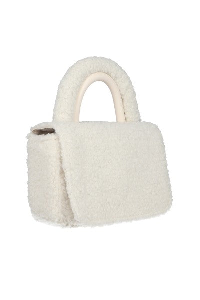 Bolso Asa Doble Peluche BEIGE